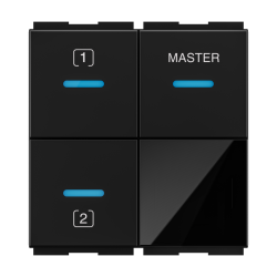 Touch - Infrared 2 Switch with Master - 2M  110 - 240V ~ 6A each